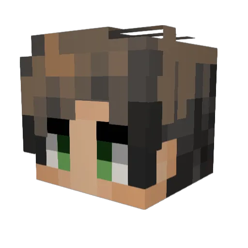wepah Minecraft avatar head, 3D render