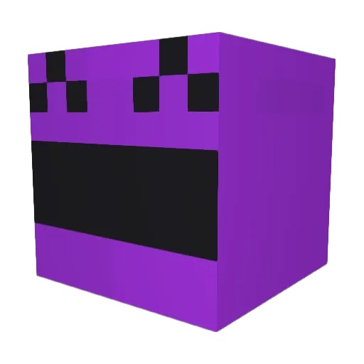 wer9 Minecraft avatar head, 3D render