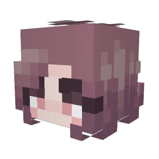 wera01 Minecraft avatar head, 3D render