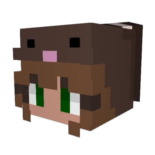 wercia010805 Minecraft avatar head, 3D render