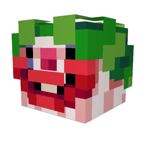 werdoxin Minecraft avatar head, 3D render