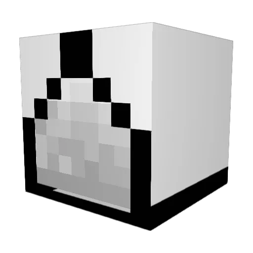 wereeereerw Minecraft avatar head, 3D render