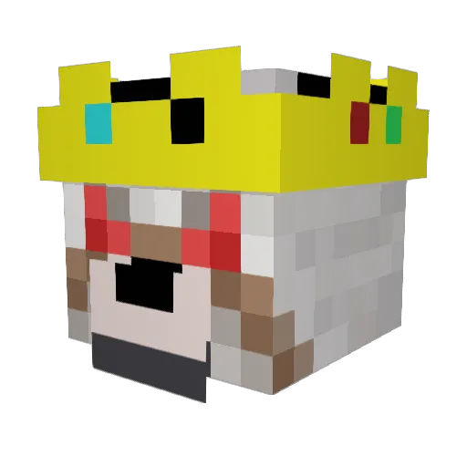 werelight Minecraft avatar head, 3D render