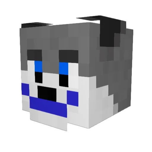 werepireking Minecraft avatar head, 3D render