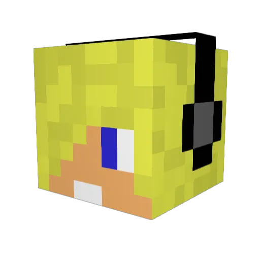 werewolf6898 Minecraft avatar head, 3D render