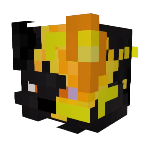 werewolf_50 Minecraft avatar head, 3D render