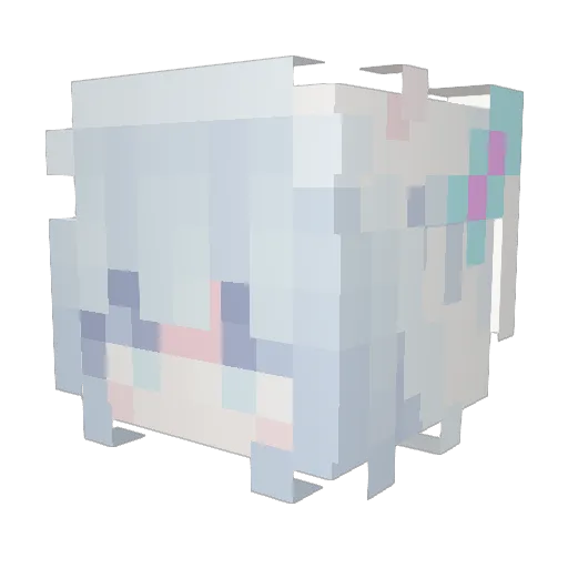 werewolf_Star Minecraft avatar head, 3D render