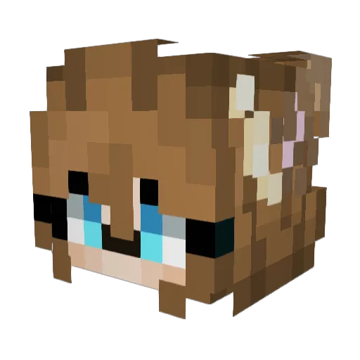 werewolfs4lifes Minecraft avatar head, 3D render