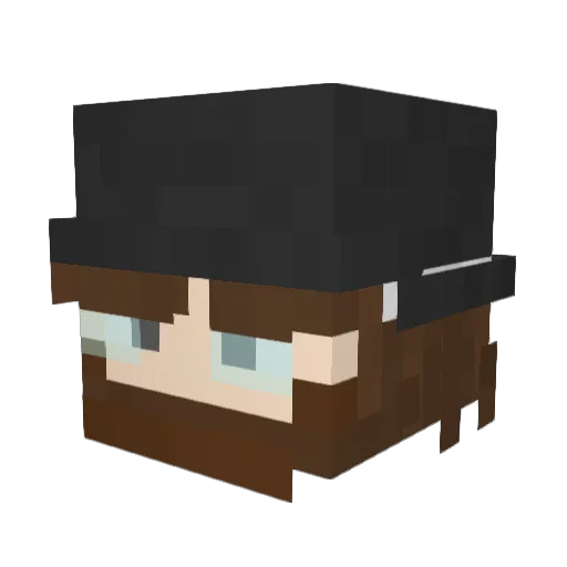 werf69 Minecraft avatar head, 3D render