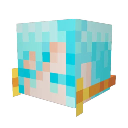 werfenspeer Minecraft avatar head, 3D render