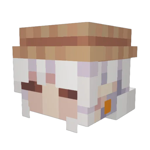 werifesteri Minecraft avatar head, 3D render