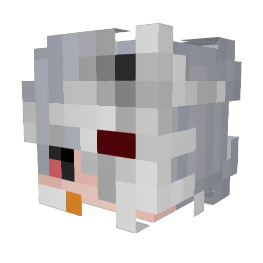 werneeck Minecraft avatar head, 3D render