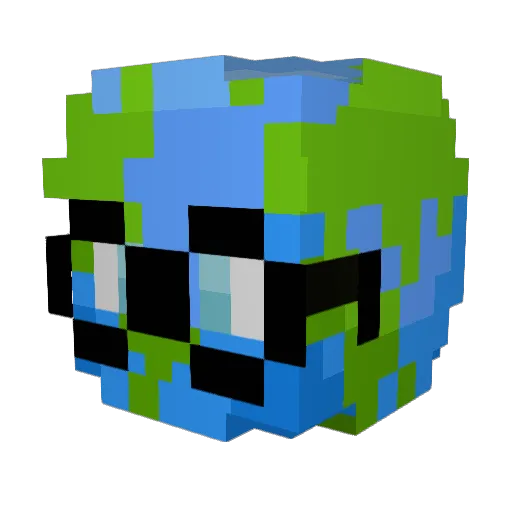 wernervfx Minecraft avatar head, 3D render