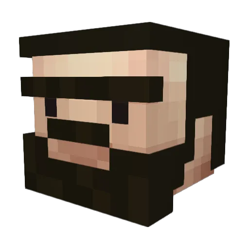 werp00 Minecraft avatar head, 3D render
