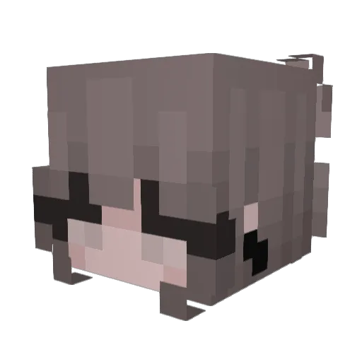 werq_er Minecraft avatar head, 3D render