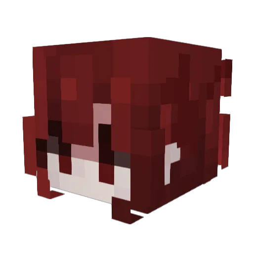 werroyy Minecraft avatar head, 3D render