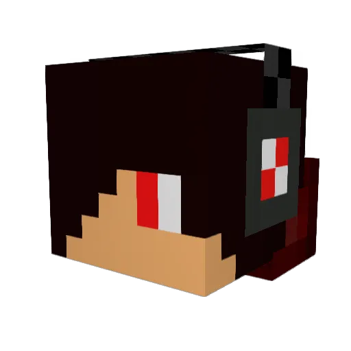 wersa12 Minecraft avatar head, 3D render