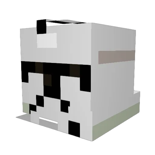 wert1234456 Minecraft avatar head, 3D render