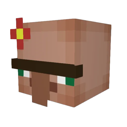 wert4wert Minecraft avatar head, 3D render