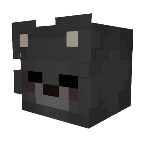 wertall Minecraft avatar head, 3D render