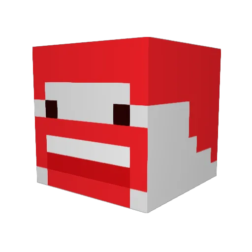 wertherju Minecraft avatar head, 3D render