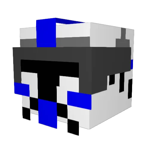 wertymoop Minecraft avatar head, 3D render