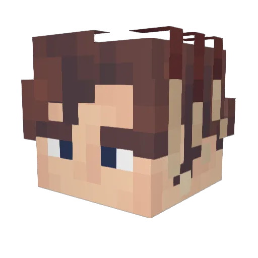 weryself Minecraft avatar head, 3D render