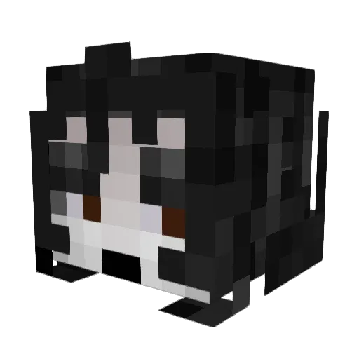 werzey Minecraft avatar head, 3D render