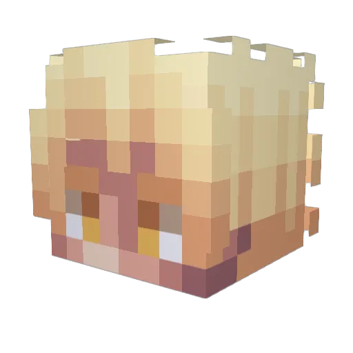 werzi0 Minecraft avatar head, 3D render