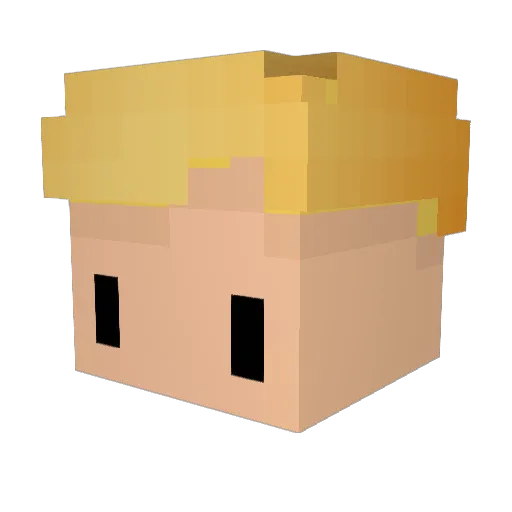 wesisdrem Minecraft avatar head, 3D render