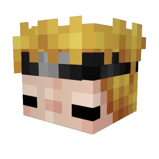wesley123666 Minecraft avatar head, 3D render