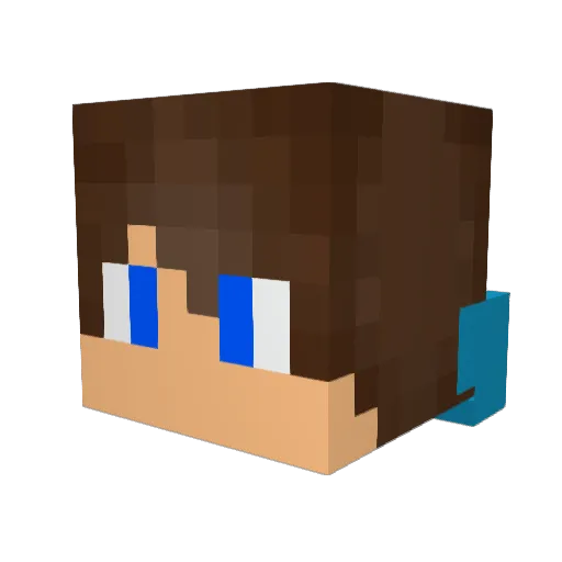wessel13 Minecraft avatar head, 3D render