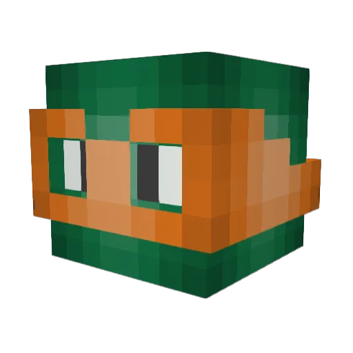 westcoastchris Minecraft avatar head, 3D render