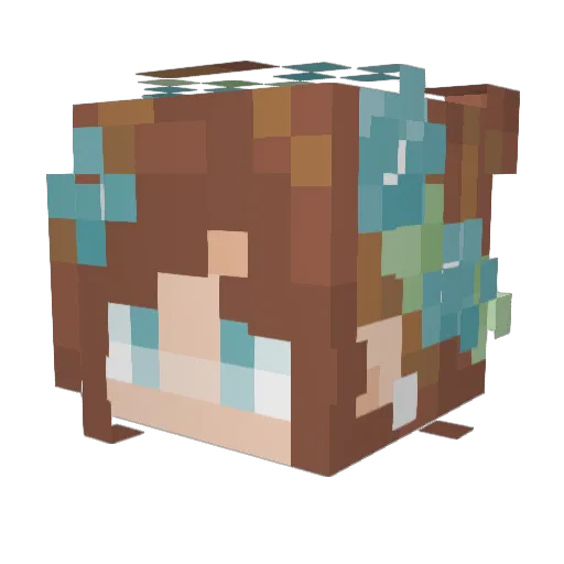 westlyres Minecraft avatar head, 3D render