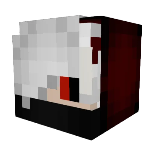 westninja Minecraft avatar head, 3D render
