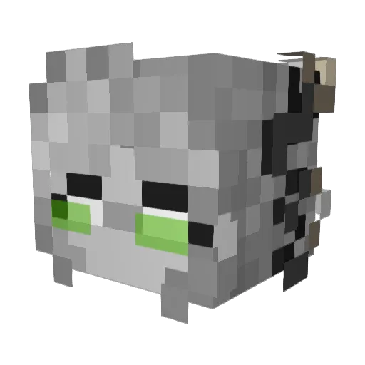 westolotl Minecraft avatar head, 3D render