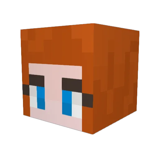 westridge Minecraft avatar head, 3D render