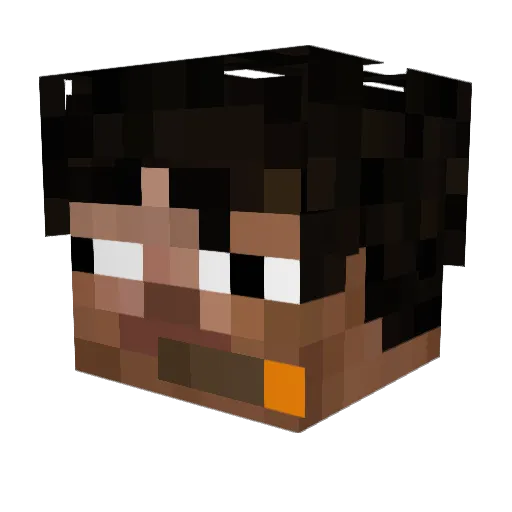 westroyer Minecraft avatar head, 3D render