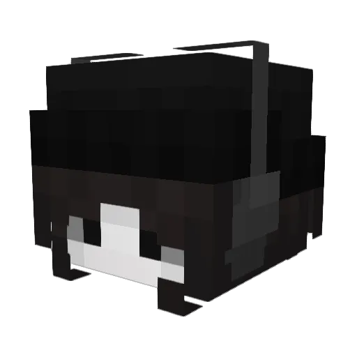 westsS Minecraft avatar head, 3D render