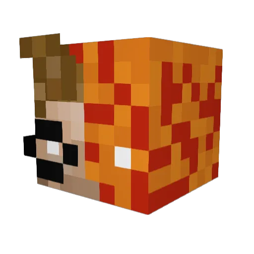westy_44 Minecraft avatar head, 3D render