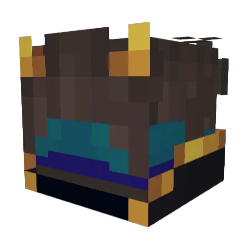 weszh Minecraft avatar head, 3D render
