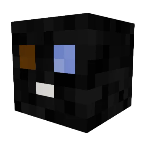 wet_werk Minecraft avatar head, 3D render