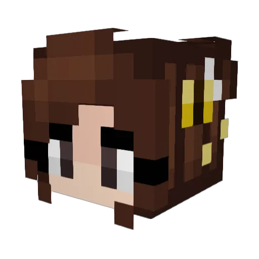 wetfishywillyd Minecraft avatar head, 3D render