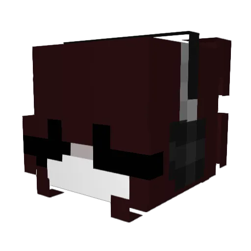 wetkissy Minecraft avatar head, 3D render