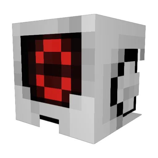 wetterigen Minecraft avatar head, 3D render