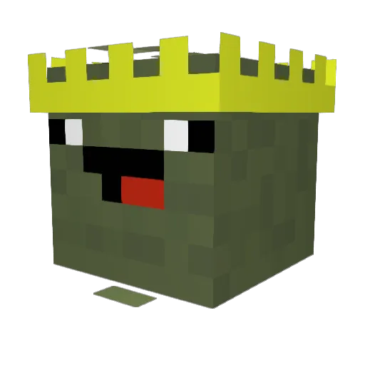 wevc Minecraft avatar head, 3D render
