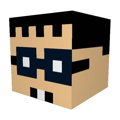 wevoo Minecraft avatar head, 3D render
