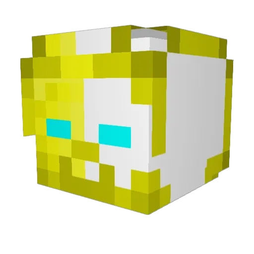 weweMan123 Minecraft avatar head, 3D render