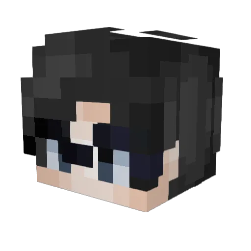 weweley Minecraft avatar head, 3D render