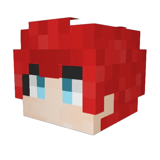 wex0810 Minecraft avatar head, 3D render
